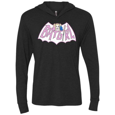 T-Shirts Vintage Black / X-Small Batgirl Triblend Long Sleeve Hoodie Tee