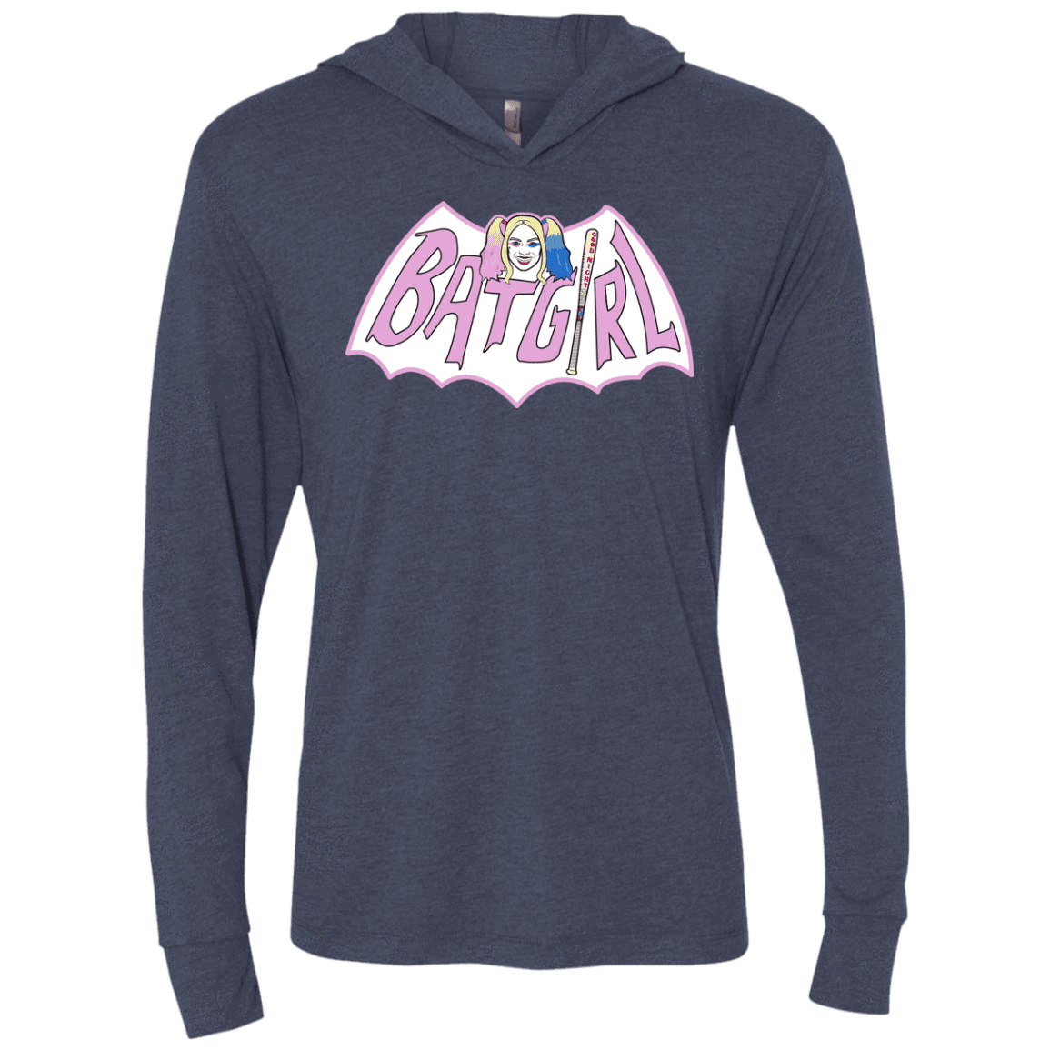 T-Shirts Vintage Navy / X-Small Batgirl Triblend Long Sleeve Hoodie Tee
