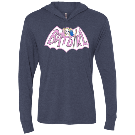 T-Shirts Vintage Navy / X-Small Batgirl Triblend Long Sleeve Hoodie Tee