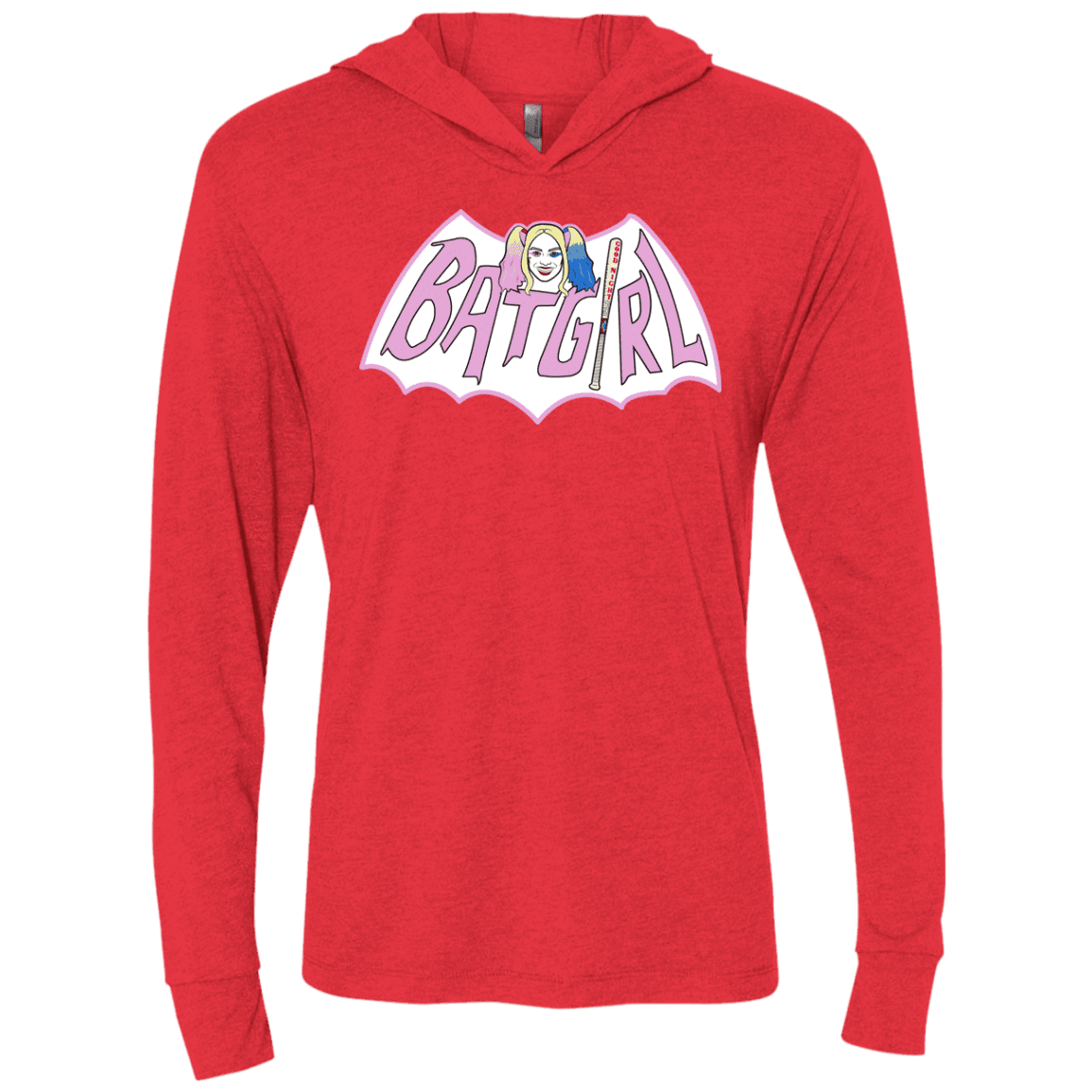T-Shirts Vintage Red / X-Small Batgirl Triblend Long Sleeve Hoodie Tee