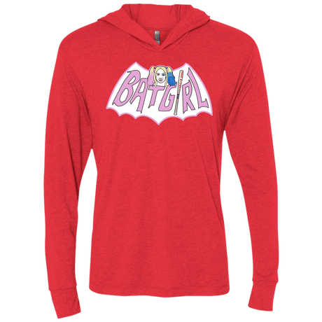 T-Shirts Vintage Red / X-Small Batgirl Triblend Long Sleeve Hoodie Tee