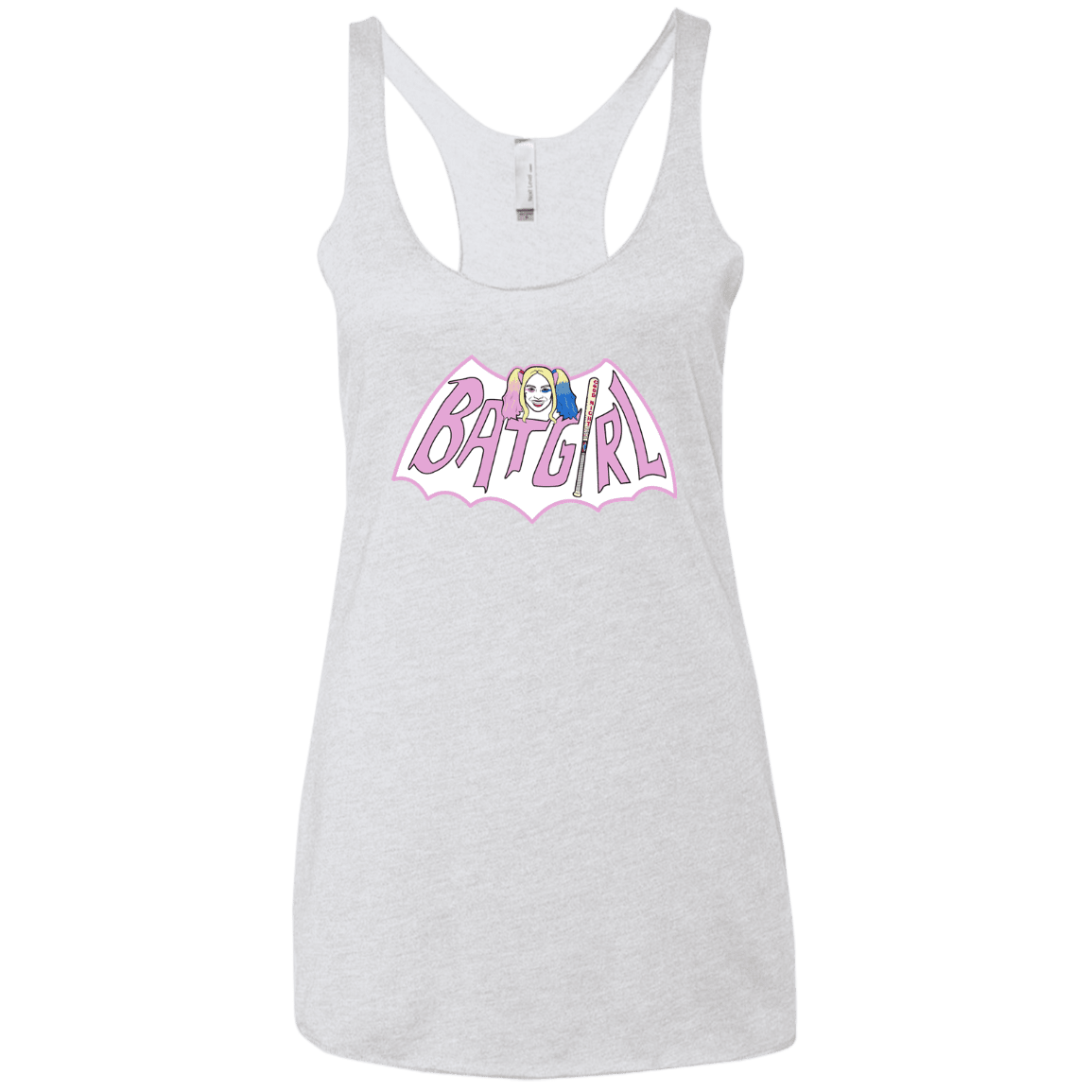 T-Shirts Heather White / X-Small Batgirl Women's Triblend Racerback Tank