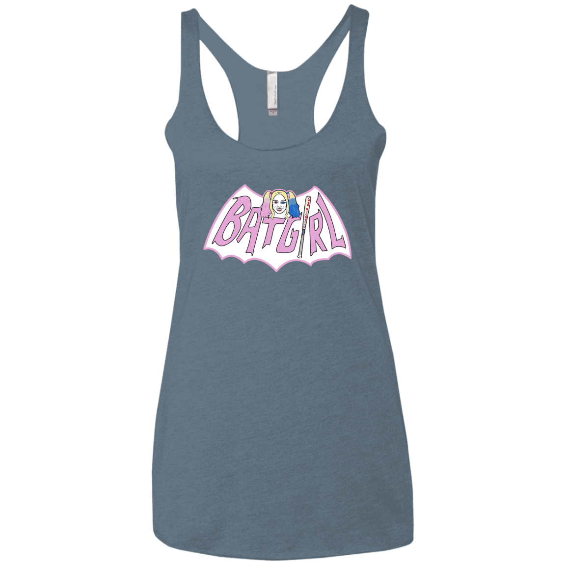 T-Shirts Indigo / X-Small Batgirl Women's Triblend Racerback Tank