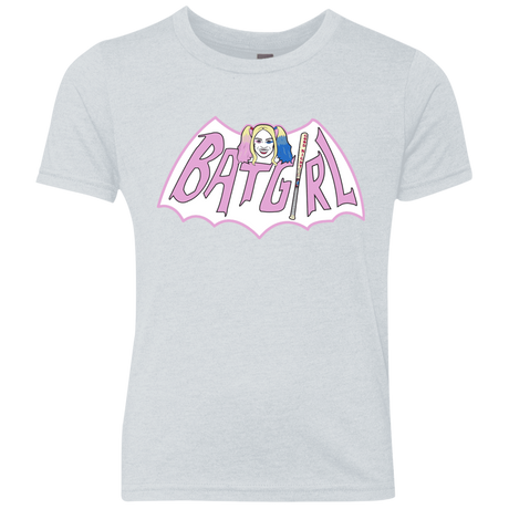 T-Shirts Heather White / YXS Batgirl Youth Triblend T-Shirt