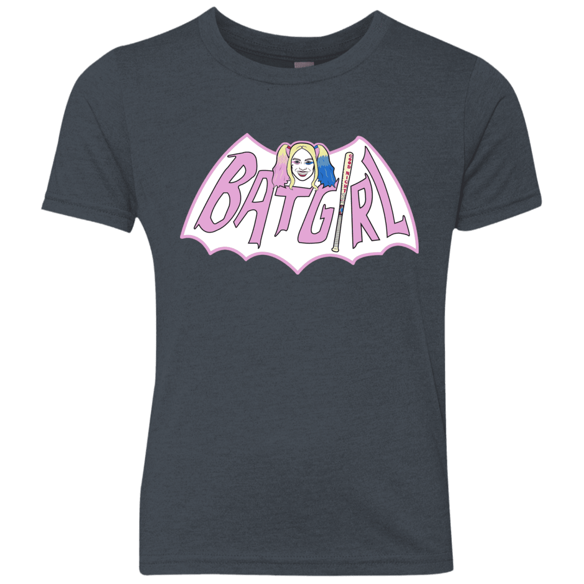 T-Shirts Vintage Navy / YXS Batgirl Youth Triblend T-Shirt