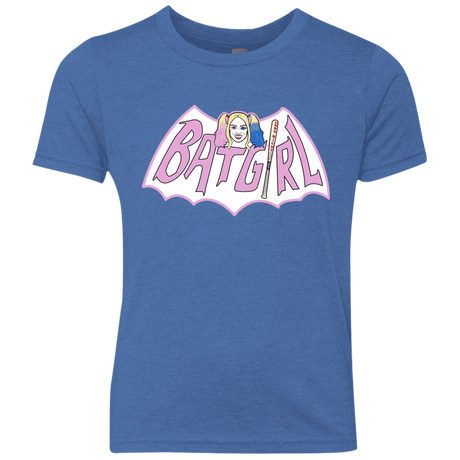 T-Shirts Vintage Royal / YXS Batgirl Youth Triblend T-Shirt
