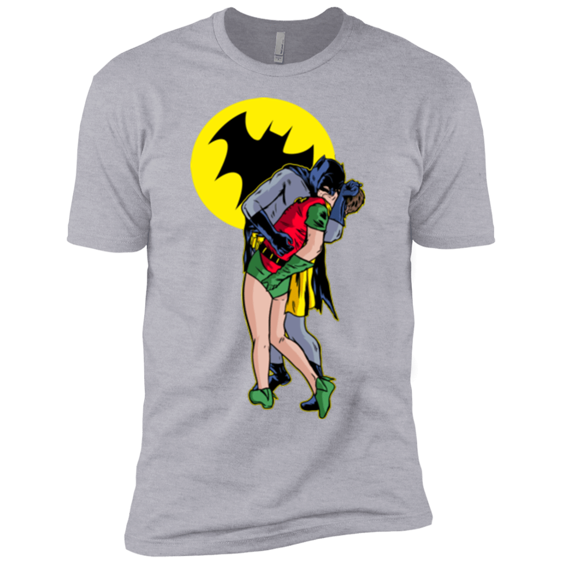 T-Shirts Heather Grey / YXS Batkiss Signal Boys Premium T-Shirt