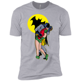 T-Shirts Heather Grey / YXS Batkiss Signal Boys Premium T-Shirt