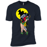 T-Shirts Midnight Navy / YXS Batkiss Signal Boys Premium T-Shirt