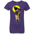 T-Shirts Purple Rush / YXS Batkiss Signal Girls Premium T-Shirt
