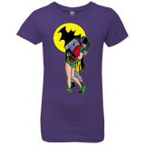 T-Shirts Purple Rush / YXS Batkiss Signal Girls Premium T-Shirt