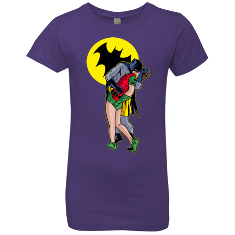 T-Shirts Purple Rush / YXS Batkiss Signal Girls Premium T-Shirt