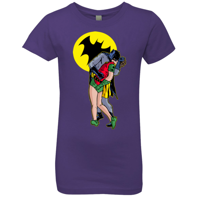 T-Shirts Purple Rush / YXS Batkiss Signal Girls Premium T-Shirt