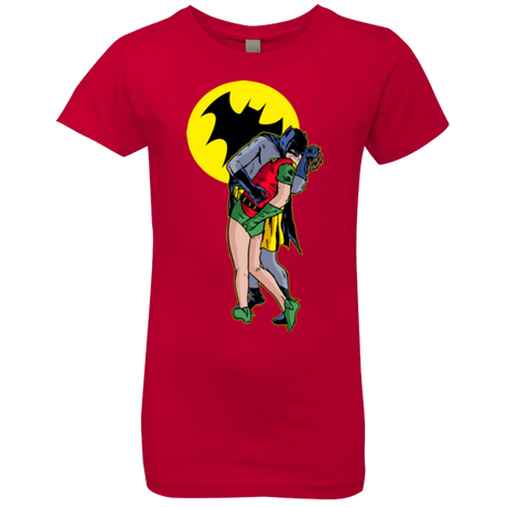 T-Shirts Red / YXS Batkiss Signal Girls Premium T-Shirt