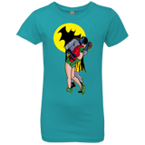 T-Shirts Tahiti Blue / YXS Batkiss Signal Girls Premium T-Shirt
