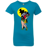 T-Shirts Turquoise / YXS Batkiss Signal Girls Premium T-Shirt