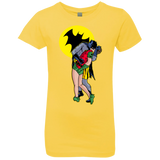 T-Shirts Vibrant Yellow / YXS Batkiss Signal Girls Premium T-Shirt