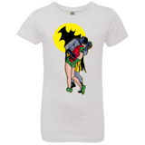 T-Shirts White / YXS Batkiss Signal Girls Premium T-Shirt