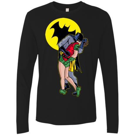 T-Shirts Black / Small Batkiss Signal Men's Premium Long Sleeve