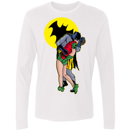 T-Shirts White / Small Batkiss Signal Men's Premium Long Sleeve