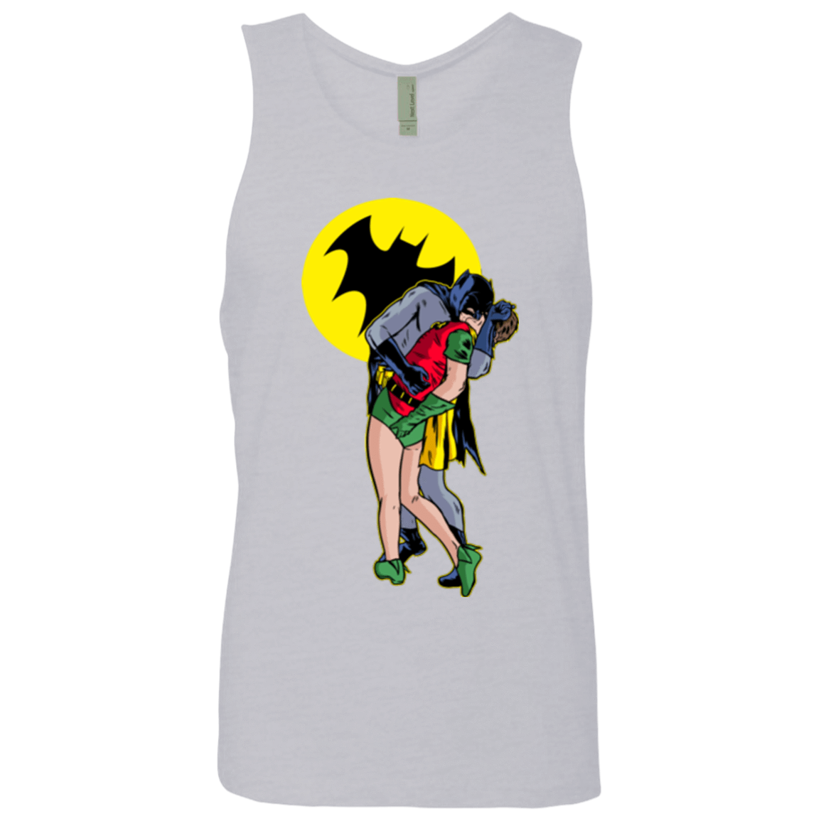 T-Shirts Heather Grey / Small Batkiss Signal Men's Premium Tank Top