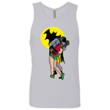 T-Shirts Heather Grey / Small Batkiss Signal Men's Premium Tank Top