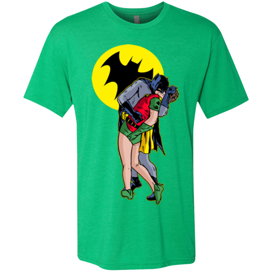 T-Shirts Envy / Small Batkiss Signal Men's Triblend T-Shirt