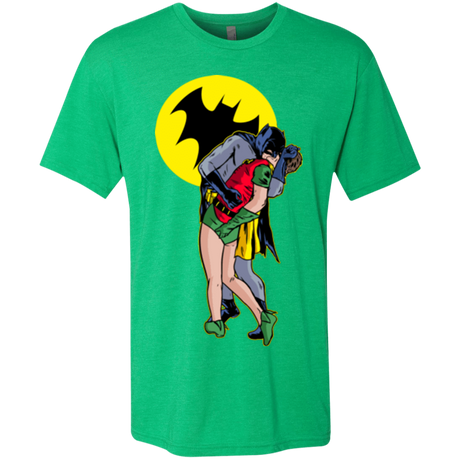 T-Shirts Envy / Small Batkiss Signal Men's Triblend T-Shirt