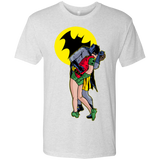 T-Shirts Heather White / Small Batkiss Signal Men's Triblend T-Shirt