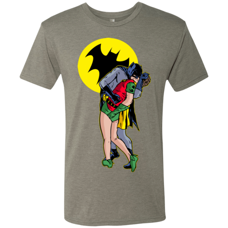 T-Shirts Venetian Grey / Small Batkiss Signal Men's Triblend T-Shirt