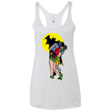 T-Shirts Heather White / X-Small Batkiss Signal Women's Triblend Racerback Tank