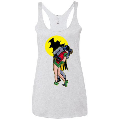 T-Shirts Heather White / X-Small Batkiss Signal Women's Triblend Racerback Tank