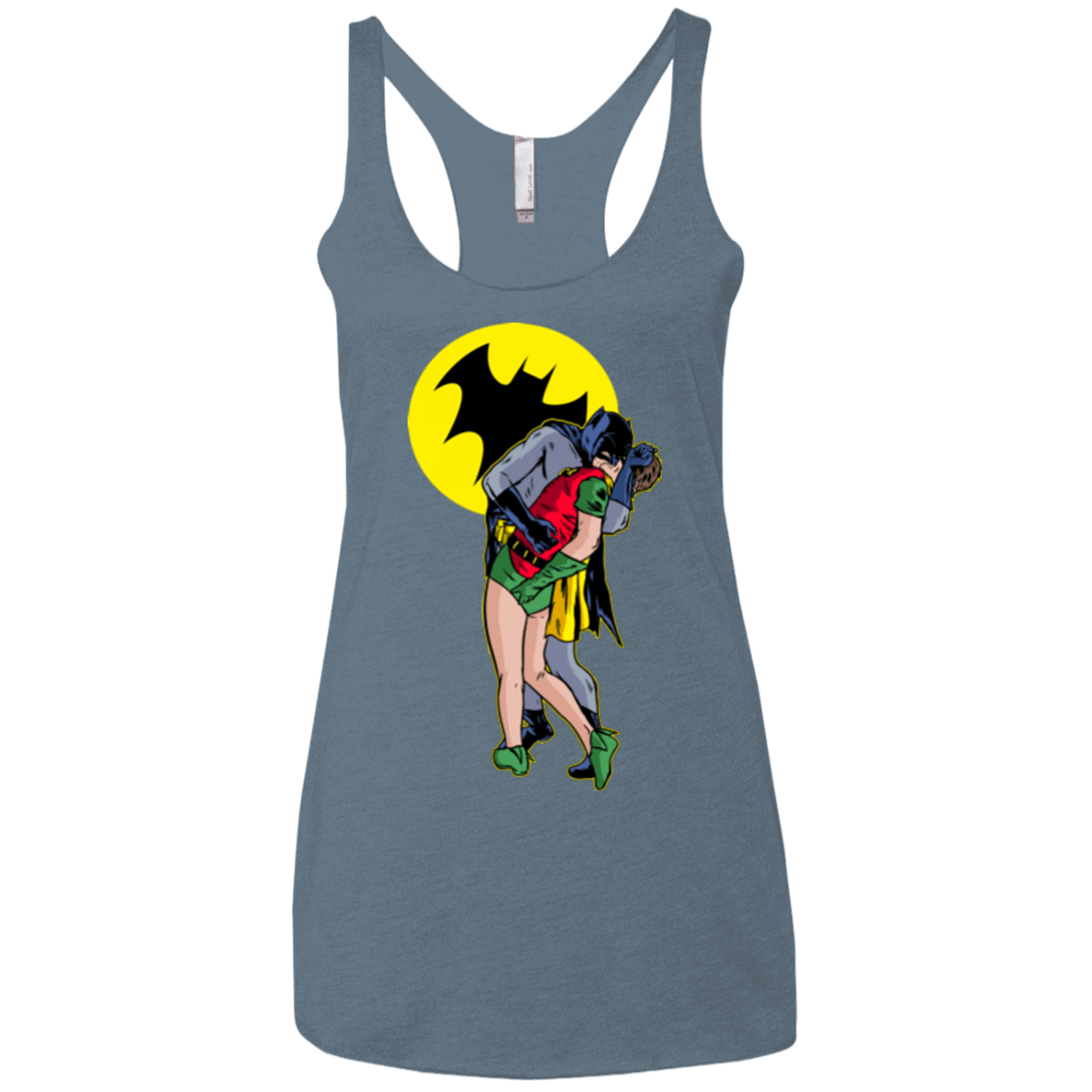 T-Shirts Indigo / X-Small Batkiss Signal Women's Triblend Racerback Tank