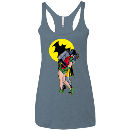 T-Shirts Indigo / X-Small Batkiss Signal Women's Triblend Racerback Tank