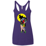 T-Shirts Purple / X-Small Batkiss Signal Women's Triblend Racerback Tank