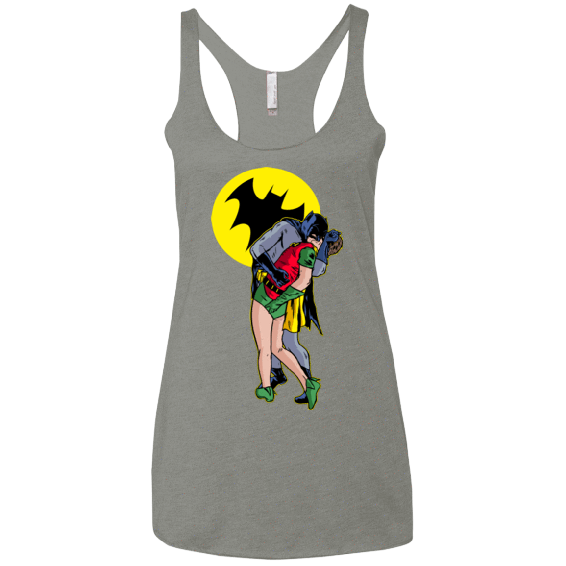 T-Shirts Venetian Grey / X-Small Batkiss Signal Women's Triblend Racerback Tank