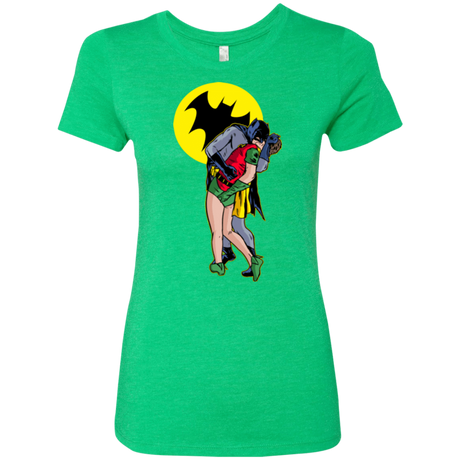 T-Shirts Envy / Small Batkiss Signal Women's Triblend T-Shirt