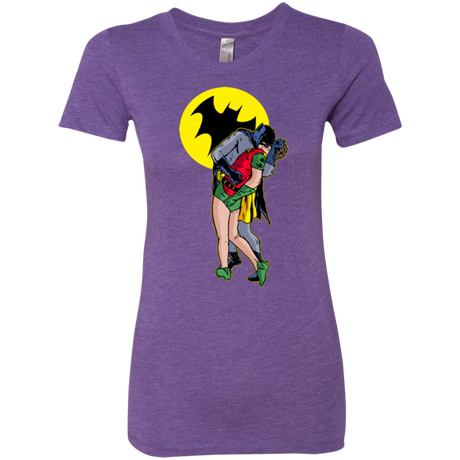 T-Shirts Purple Rush / Small Batkiss Signal Women's Triblend T-Shirt