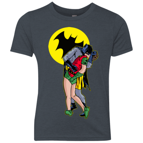 T-Shirts Vintage Navy / YXS Batkiss Signal Youth Triblend T-Shirt