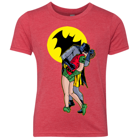 T-Shirts Vintage Red / YXS Batkiss Signal Youth Triblend T-Shirt