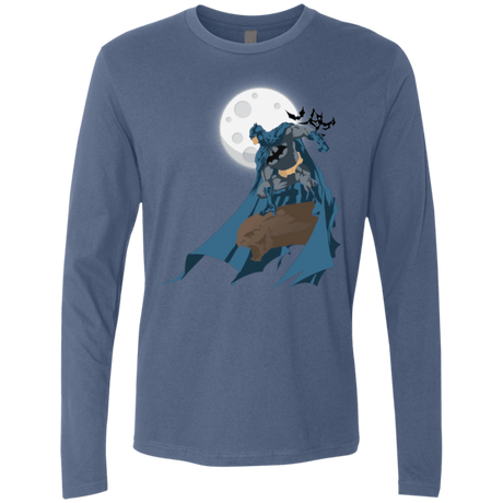 T-Shirts Indigo / Small Batman Men's Premium Long Sleeve