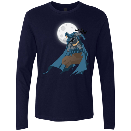 T-Shirts Midnight Navy / Small Batman Men's Premium Long Sleeve