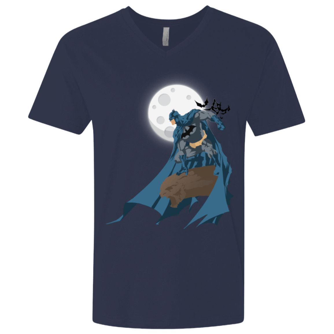 T-Shirts Midnight Navy / X-Small Batman Men's Premium V-Neck