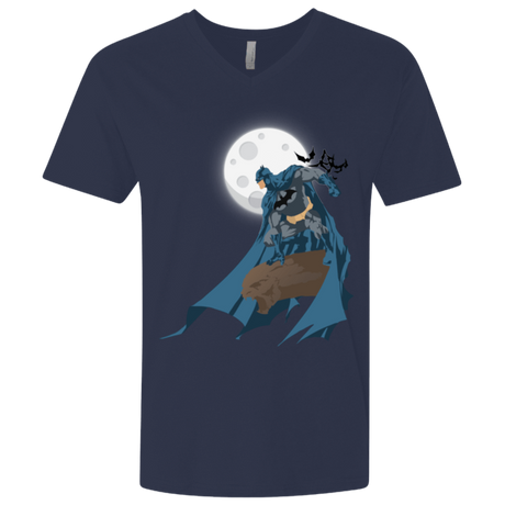 T-Shirts Midnight Navy / X-Small Batman Men's Premium V-Neck