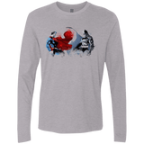T-Shirts Heather Grey / Small Batman vs Superman Men's Premium Long Sleeve