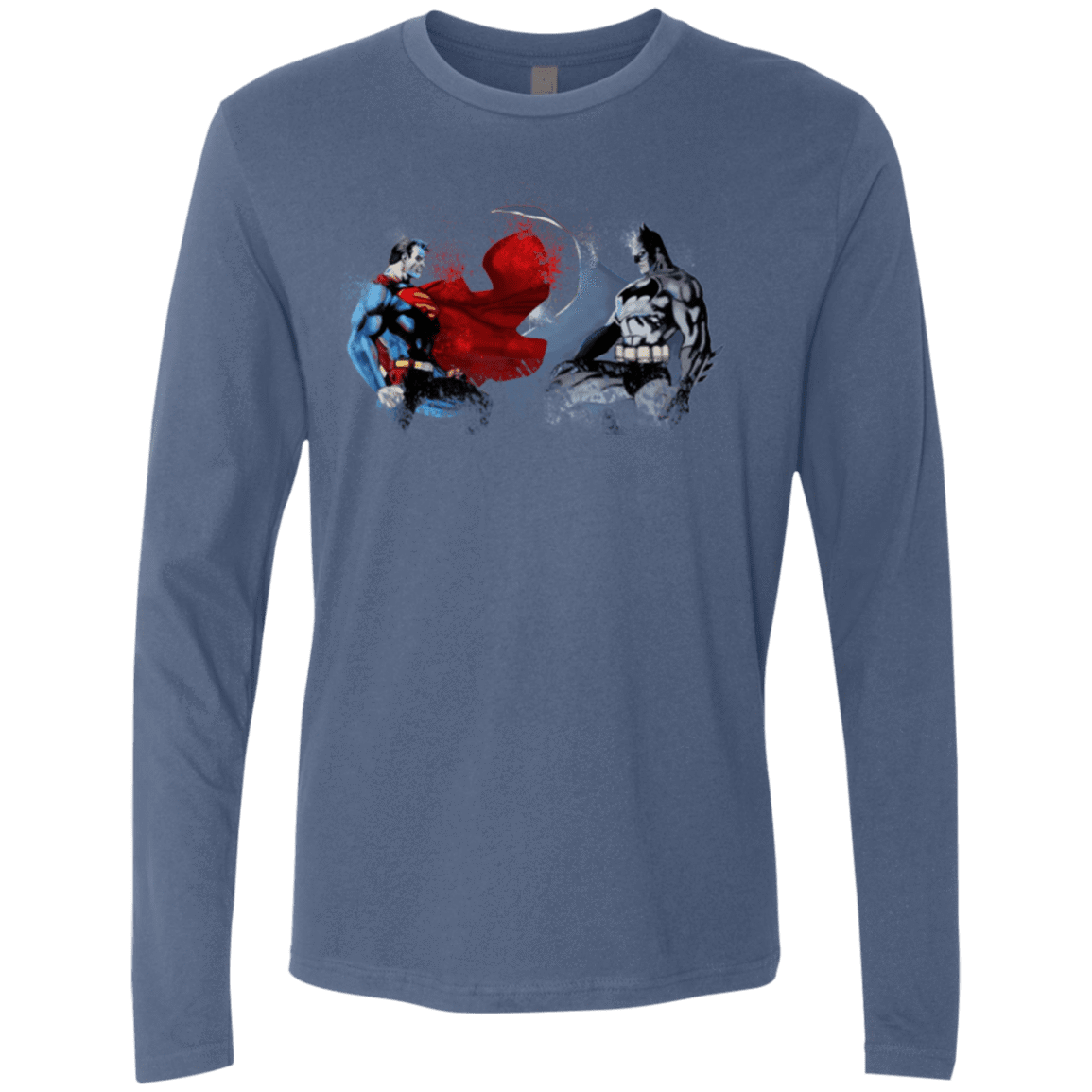 T-Shirts Indigo / Small Batman vs Superman Men's Premium Long Sleeve