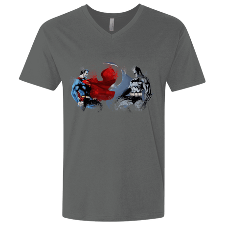 T-Shirts Heavy Metal / X-Small Batman vs Superman Men's Premium V-Neck