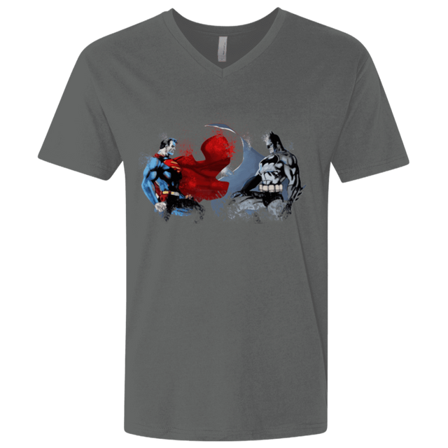 T-Shirts Heavy Metal / X-Small Batman vs Superman Men's Premium V-Neck
