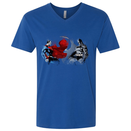 T-Shirts Royal / X-Small Batman vs Superman Men's Premium V-Neck