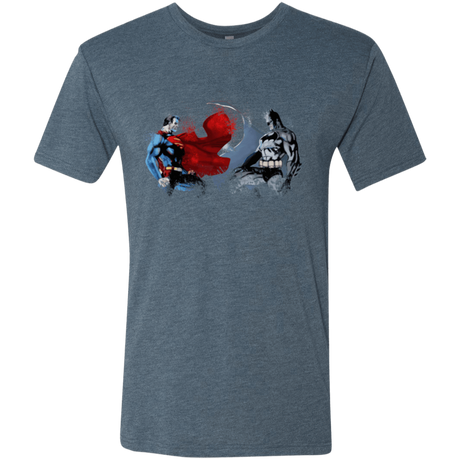 T-Shirts Indigo / Small Batman vs Superman Men's Triblend T-Shirt